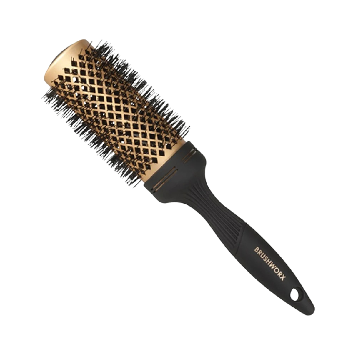 Brushworx Gold Ceramic Hot Tube Hair Brush – Large 43mm