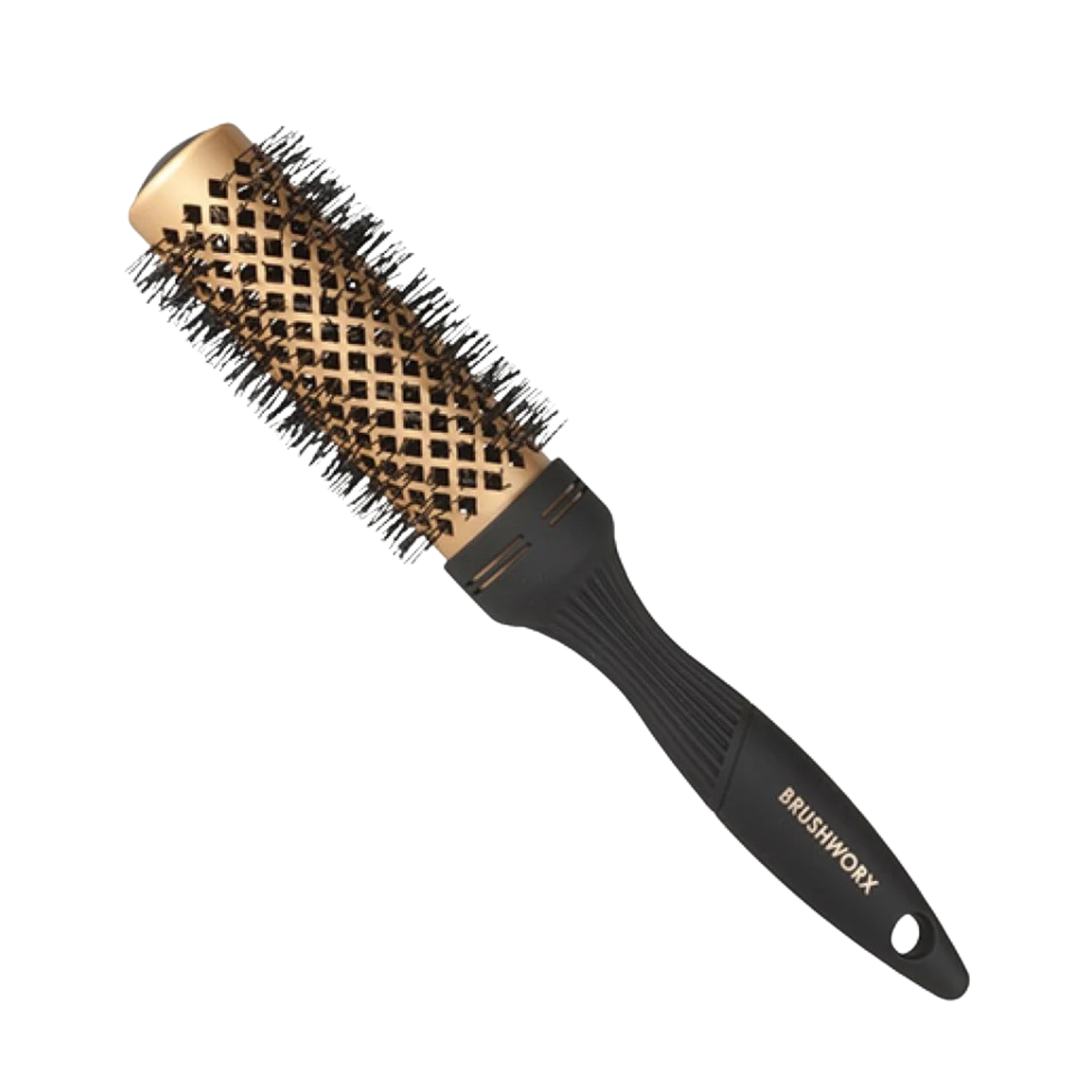 Brushworx Gold Ceramic Hot Tube Hair Brush – Medium 33mm