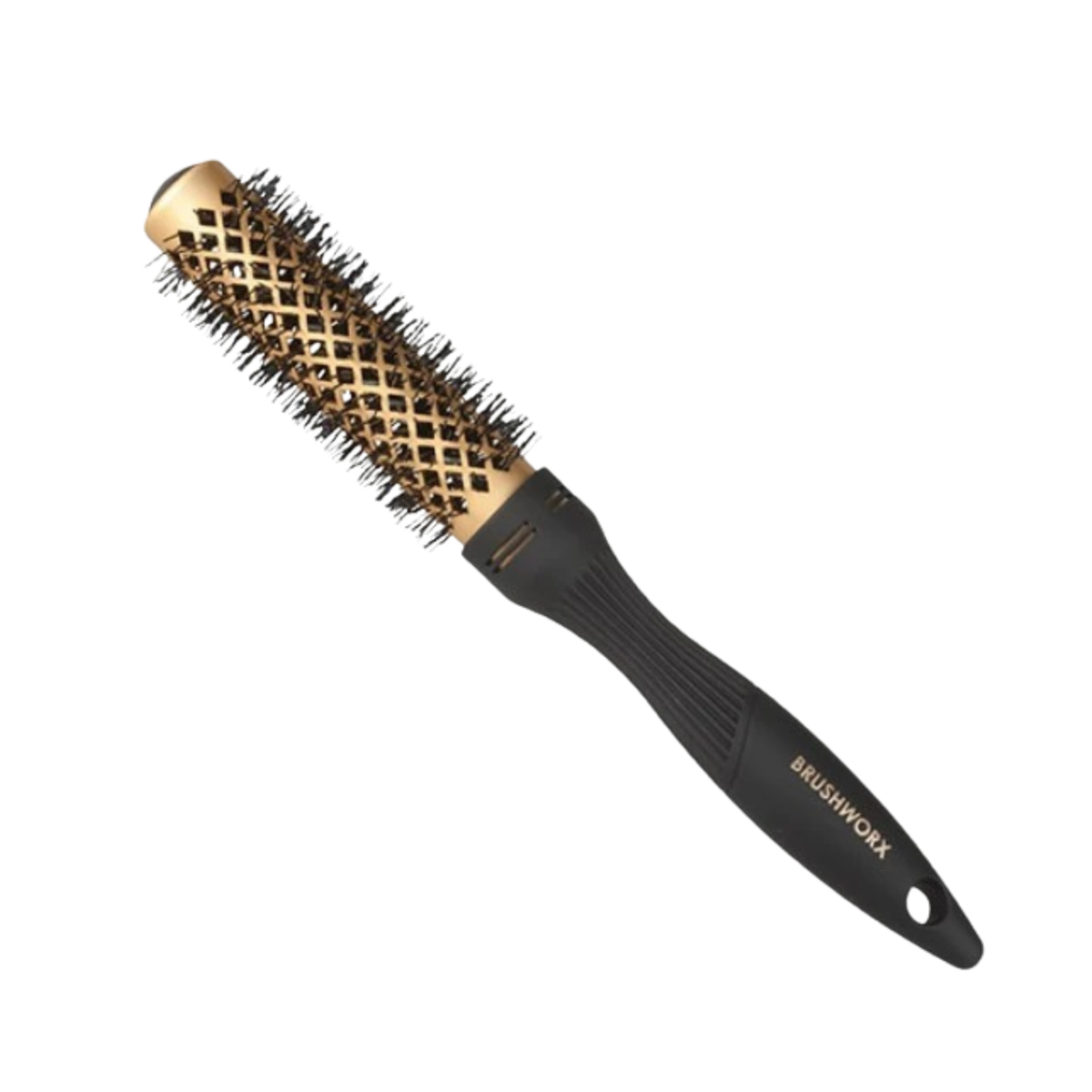 Brushworx Gold Ceramic Hot Tube Hair Brush – Small 25mm