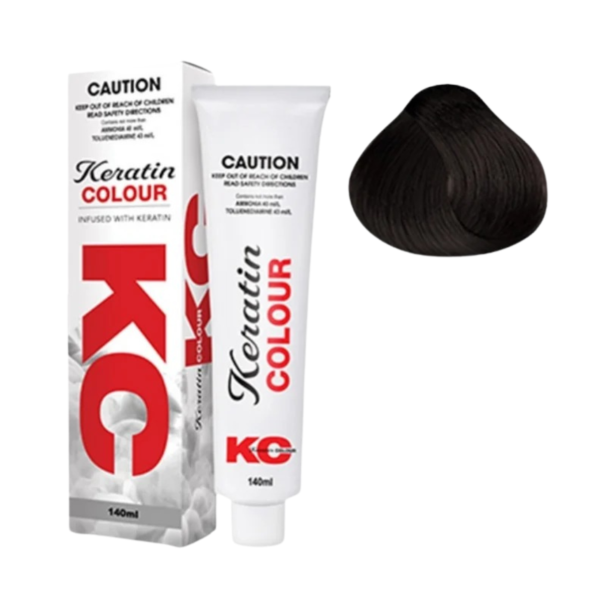 Keratin Colour 4/0N Brown Extreme 140g