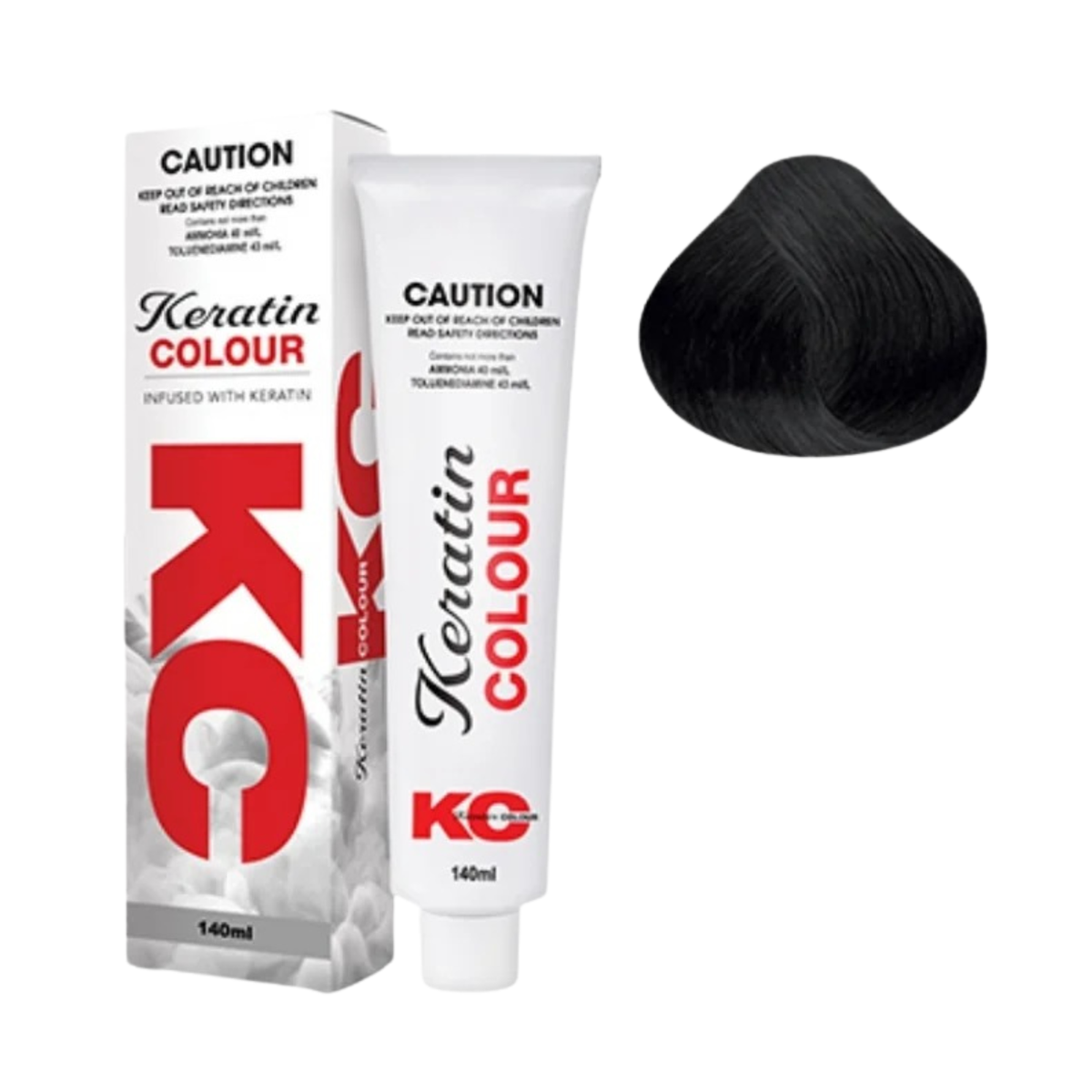 Keratin Colour 1 Black 140g