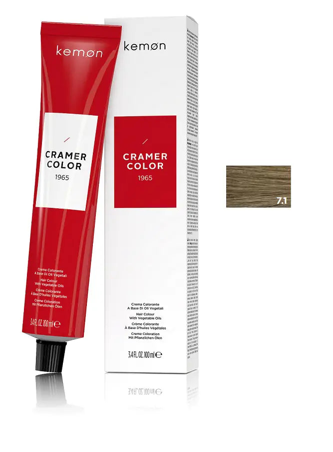 Kemon Cramer Color 7.1 Ash Blonde 100ml