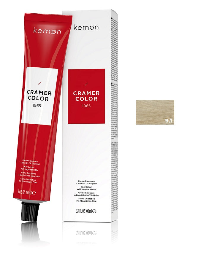 Kemon Cramer Color 9.1 Very Light Ash Blonde 100ml