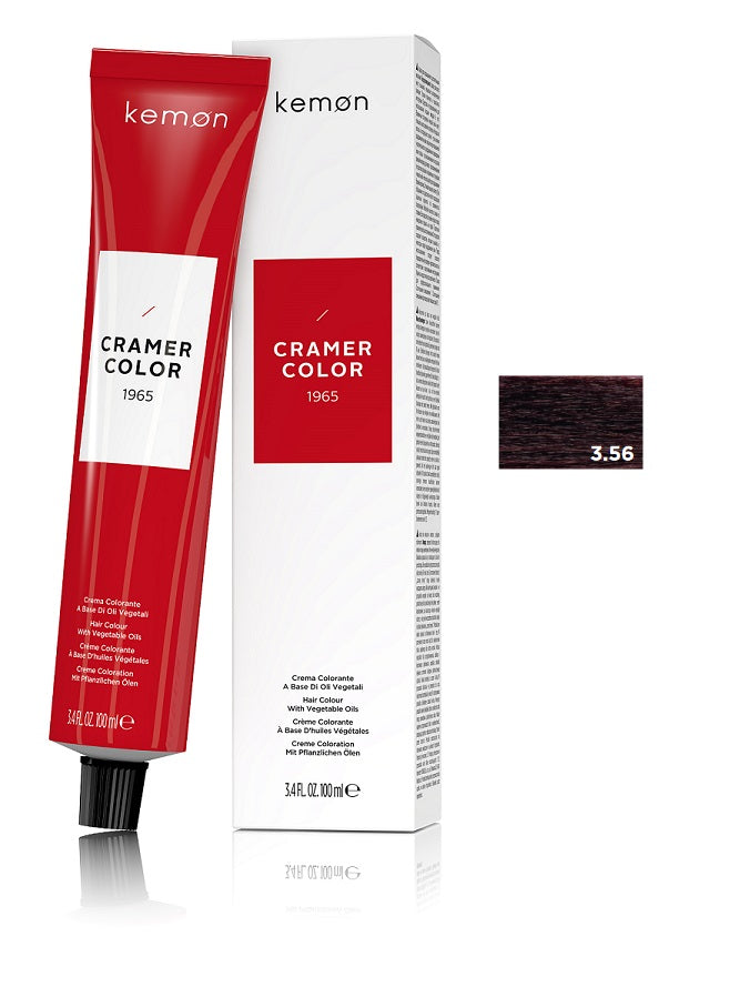 Kemon Cramer Color 3.56 Scarlet Dark Brown Mahogany 100ml