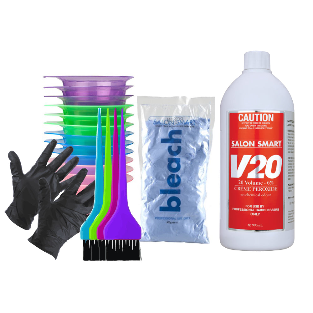 Salon Smart 20Vol (6%) Blue Bleach Kit
