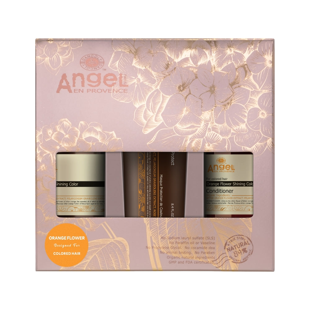 Angel Orange Flower/Mask Trio