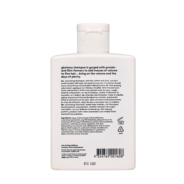 Evo Gluttony Volumising Shampoo 300ml