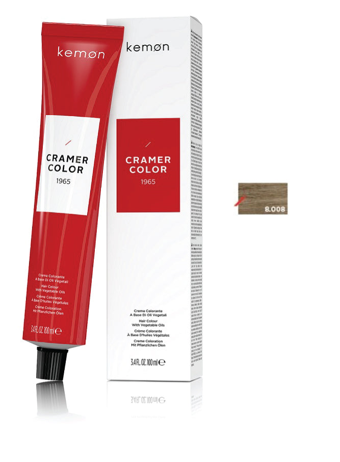 Kemon Cramer Color 8.008 Light Nordic Super Natural Blonde 100ml