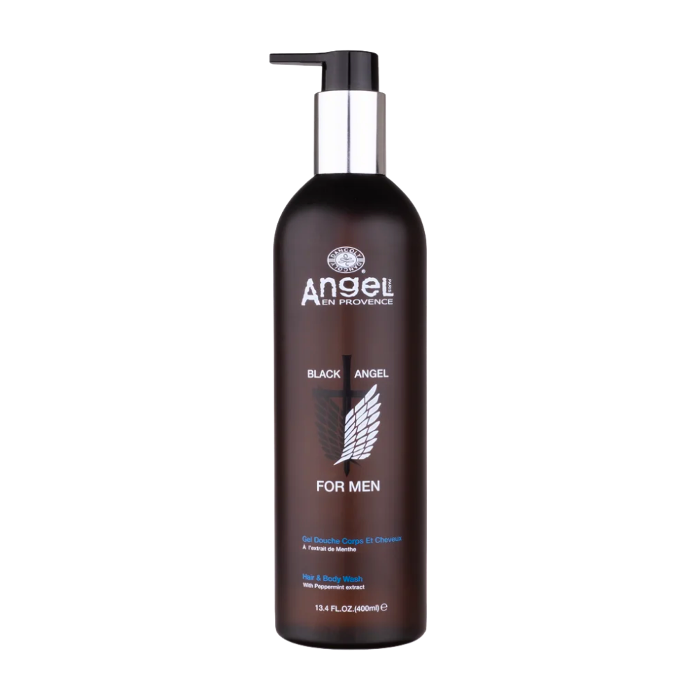 Angel Mens Black Angel Hair & Body Wash 400ml