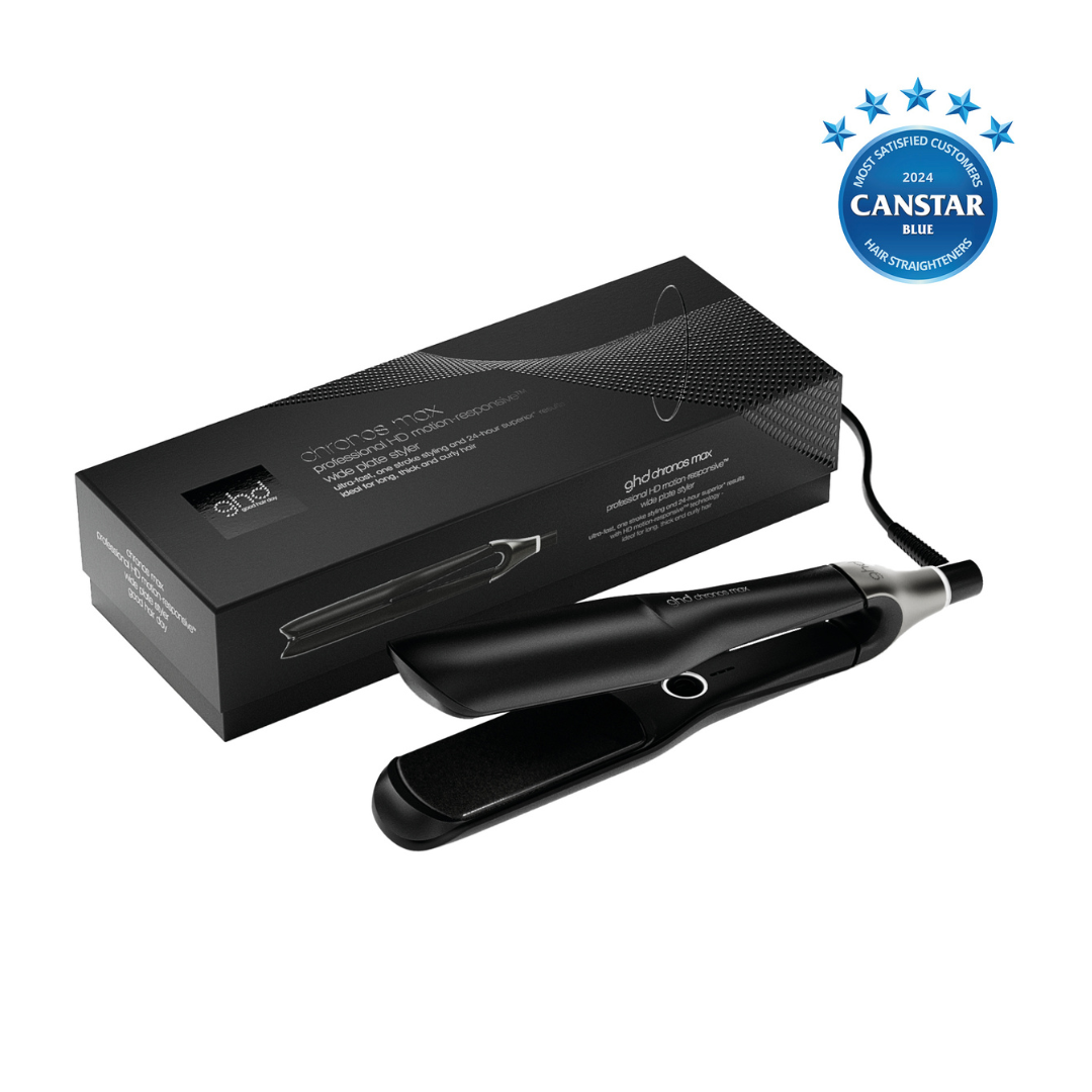 Ghd Chronos Max Wide Plate Hair Straightener Black
