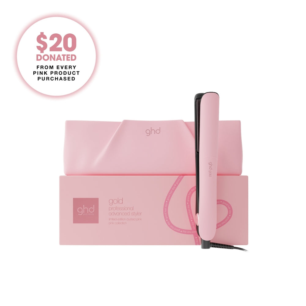 Ghd Gold Hair Straightener in Dusted Pink