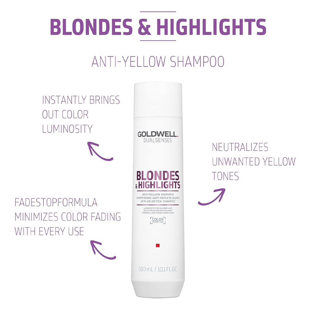 Goldwell Blonde & Highlights Anti-Yellow Shampoo 300ml