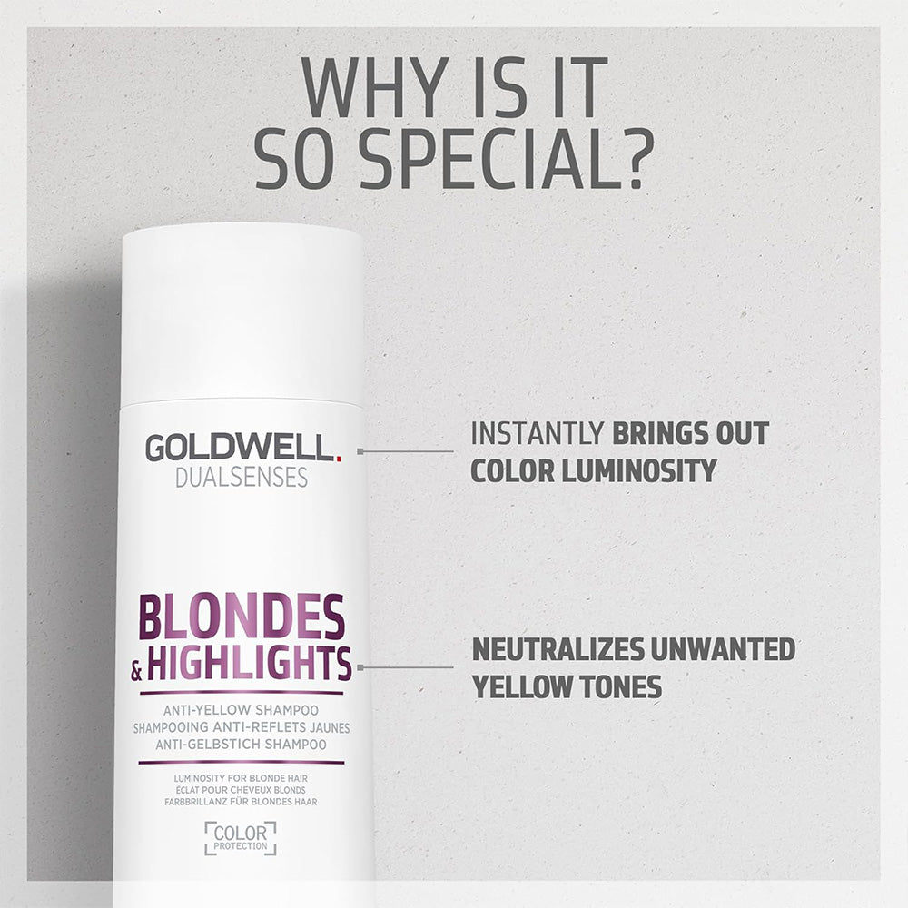 Goldwell Blonde & Highlights Anti-Yellow Shampoo 300ml