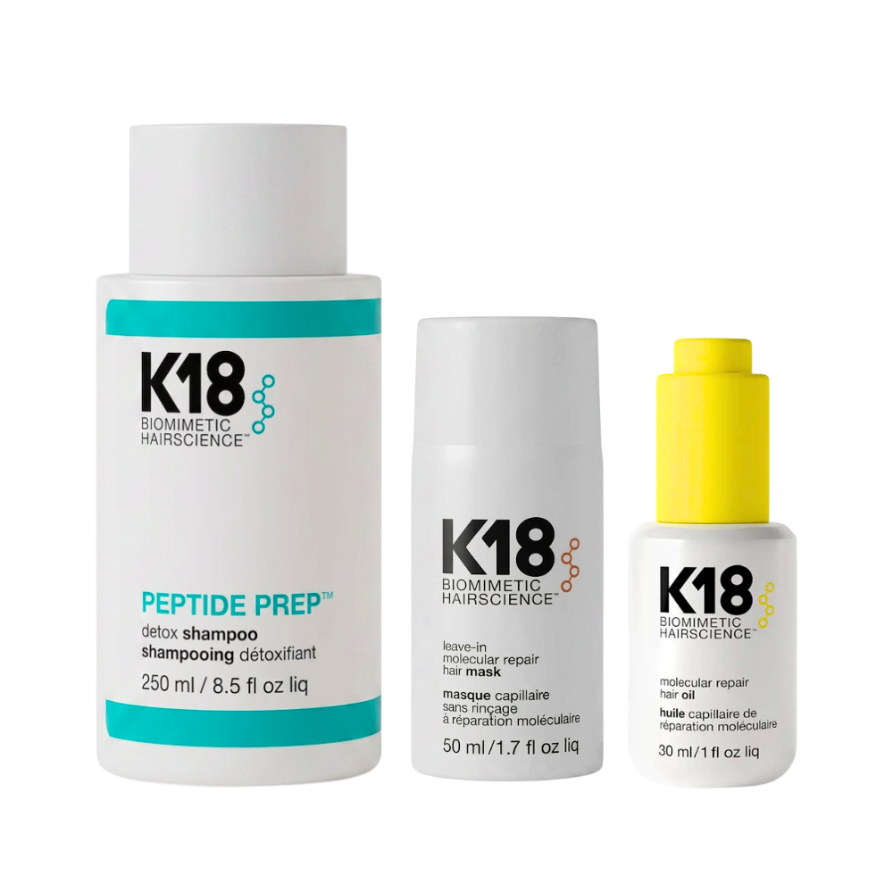 K18 Detox & Repair Bundle (Detox, Mask, Oil)