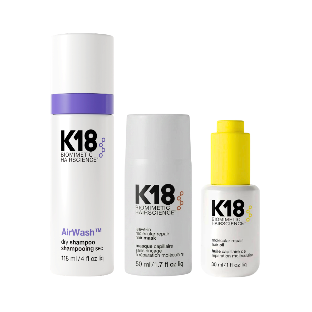 K18 Repair, Refresh & Shine Bundle (Mask, Oil, Dry Shampoo)