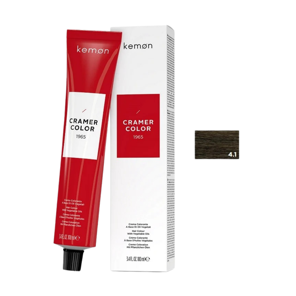 Kemon Cramer Color 4.1 Ash Brown 100ml
