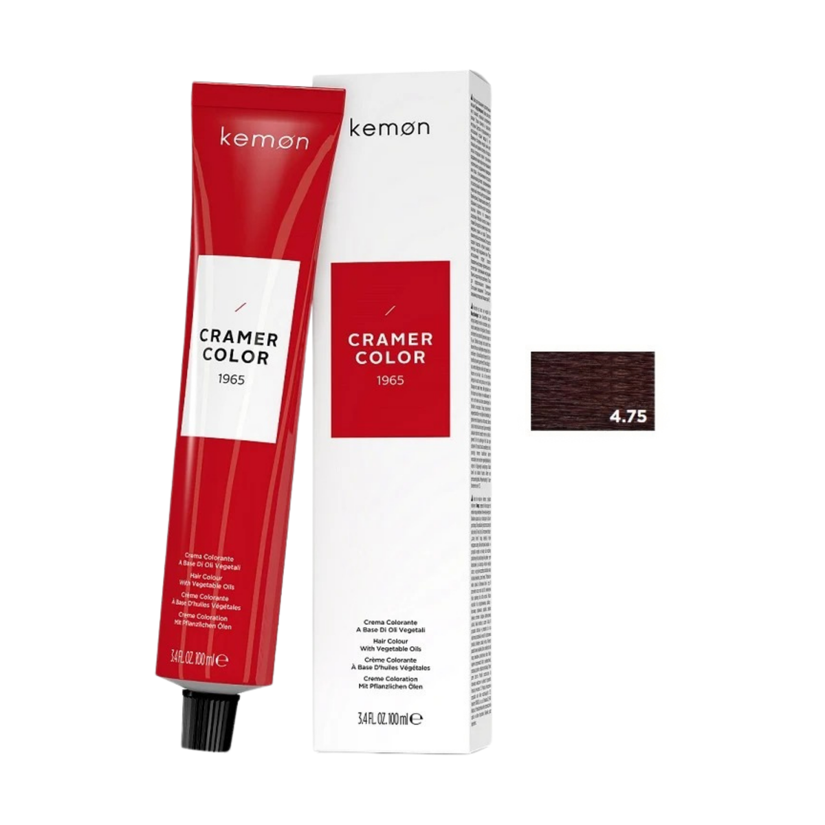 Kemon Cramer Color 4.75 Violet Brown Scarlet 100ml