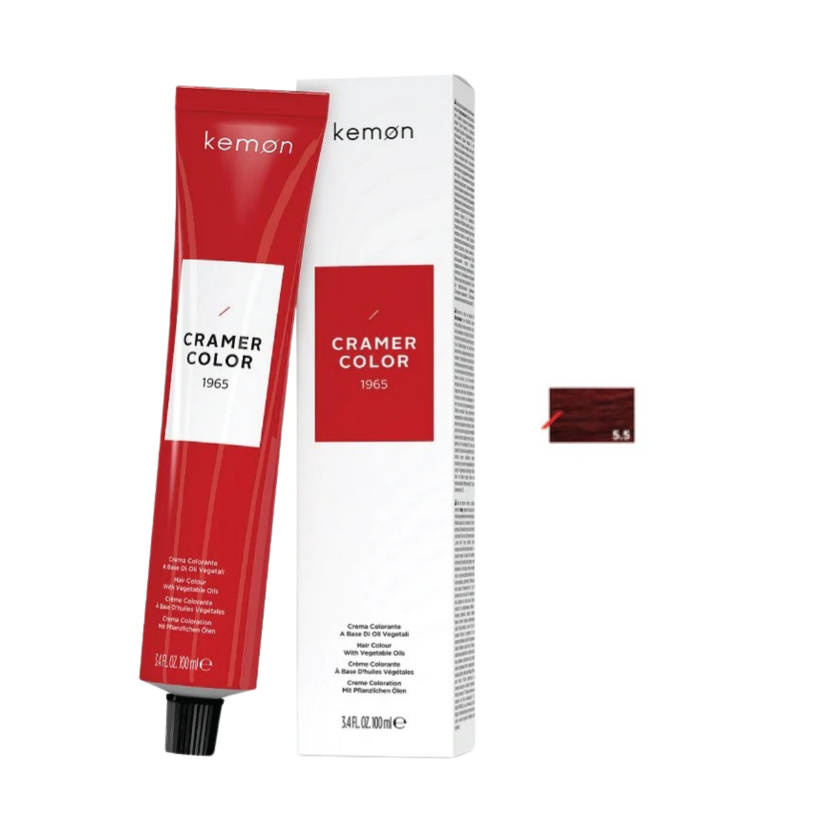 Kemon Cramer Color 5.5 Light Red Brown 100ml