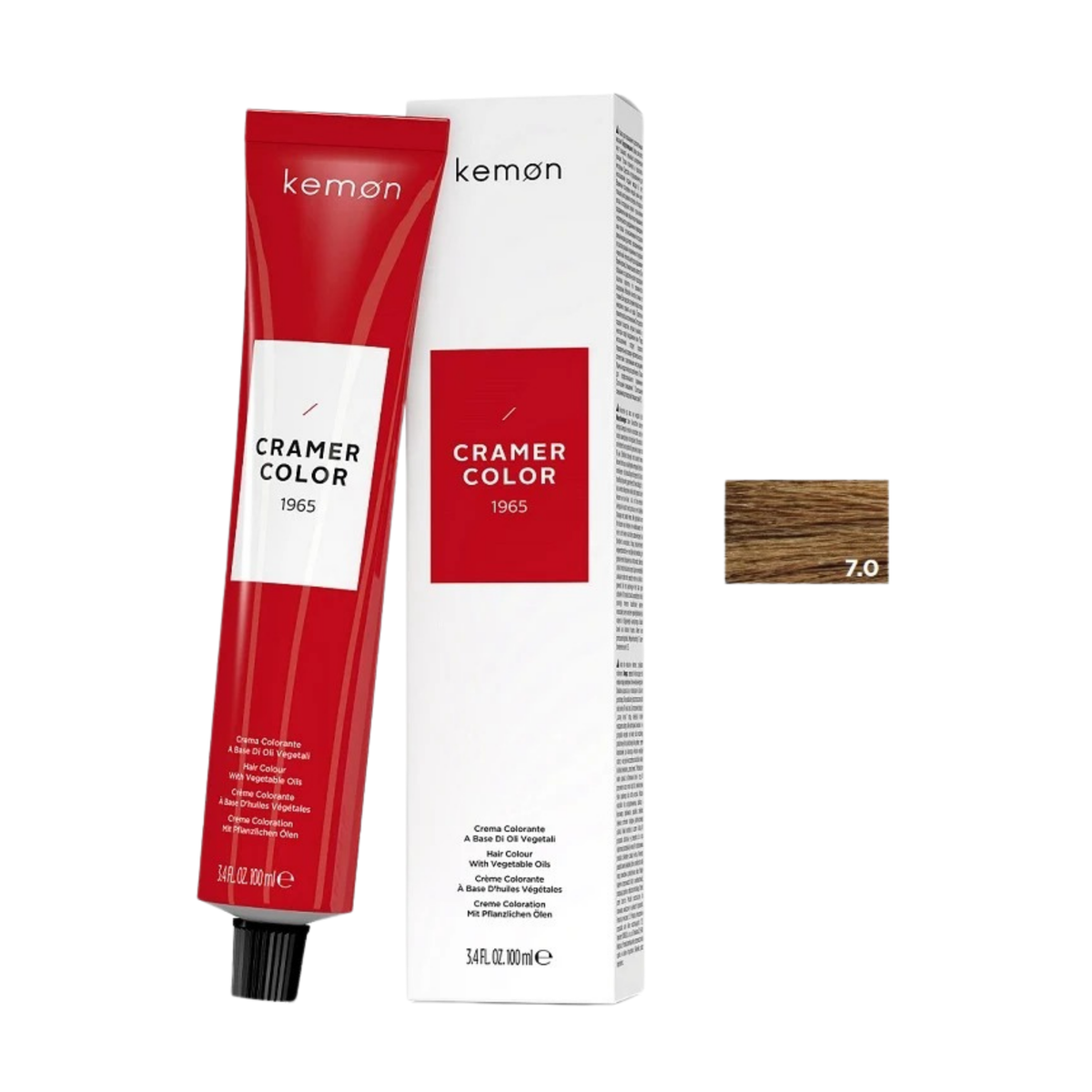 Kemon Cramer Color 7.0 Mediterranean Natural Blonde 100ml