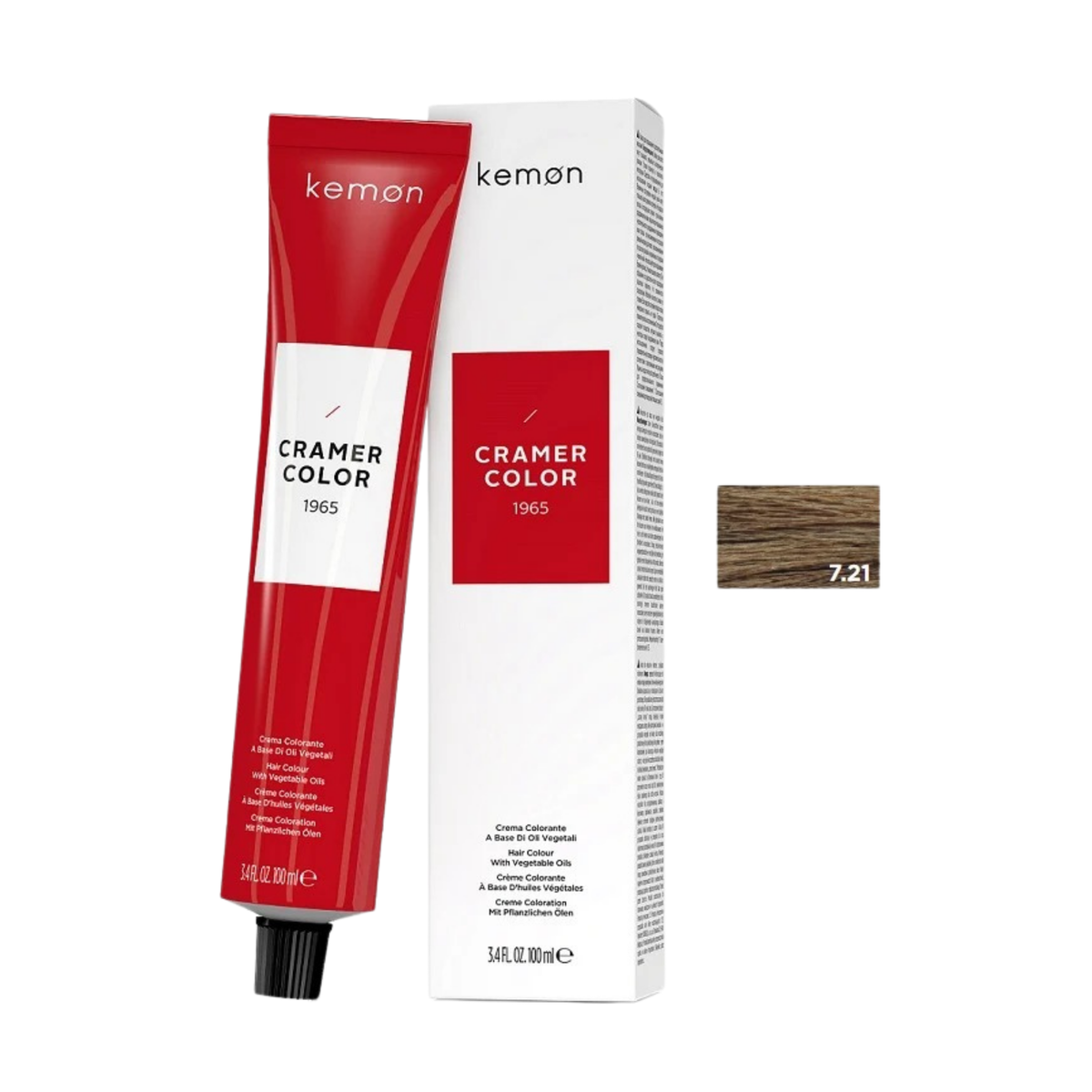 Kemon Cramer Color 7.21 Beige Ash Blonde 100ml