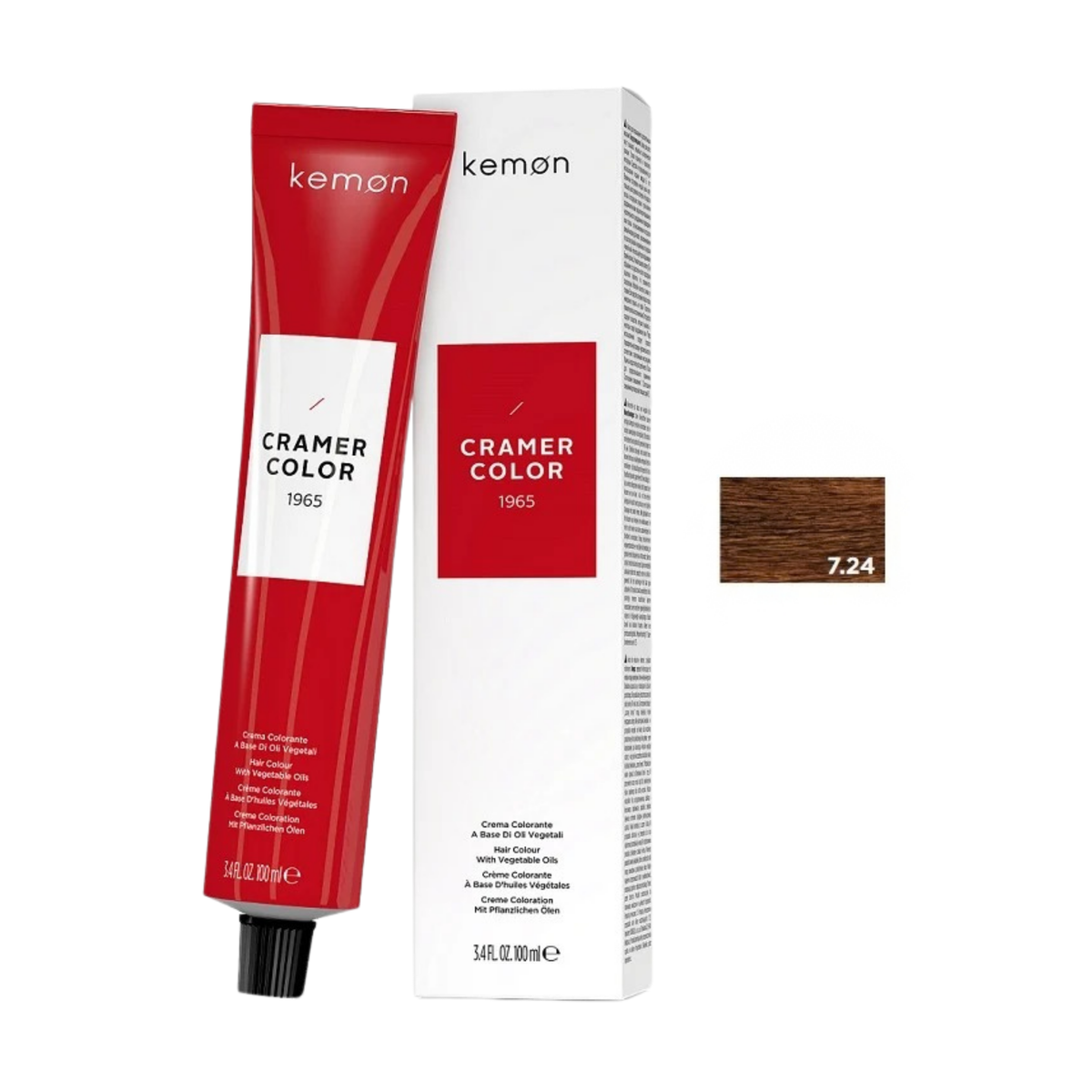 Kemon Cramer Color 7.24 Cinnamon Blonde 100ml