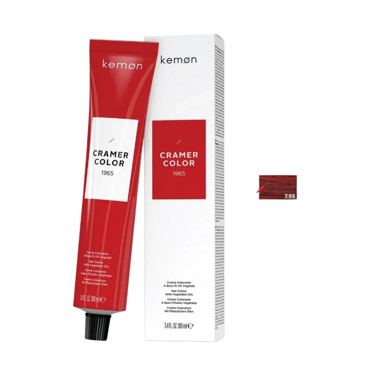 Kemon Cramer Color 7.55 Deep Red Blonde 100ml
