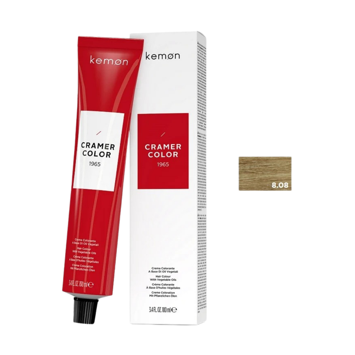 Kemon Cramer Color 8.08 Light Natural Nordic Blonde 100ml