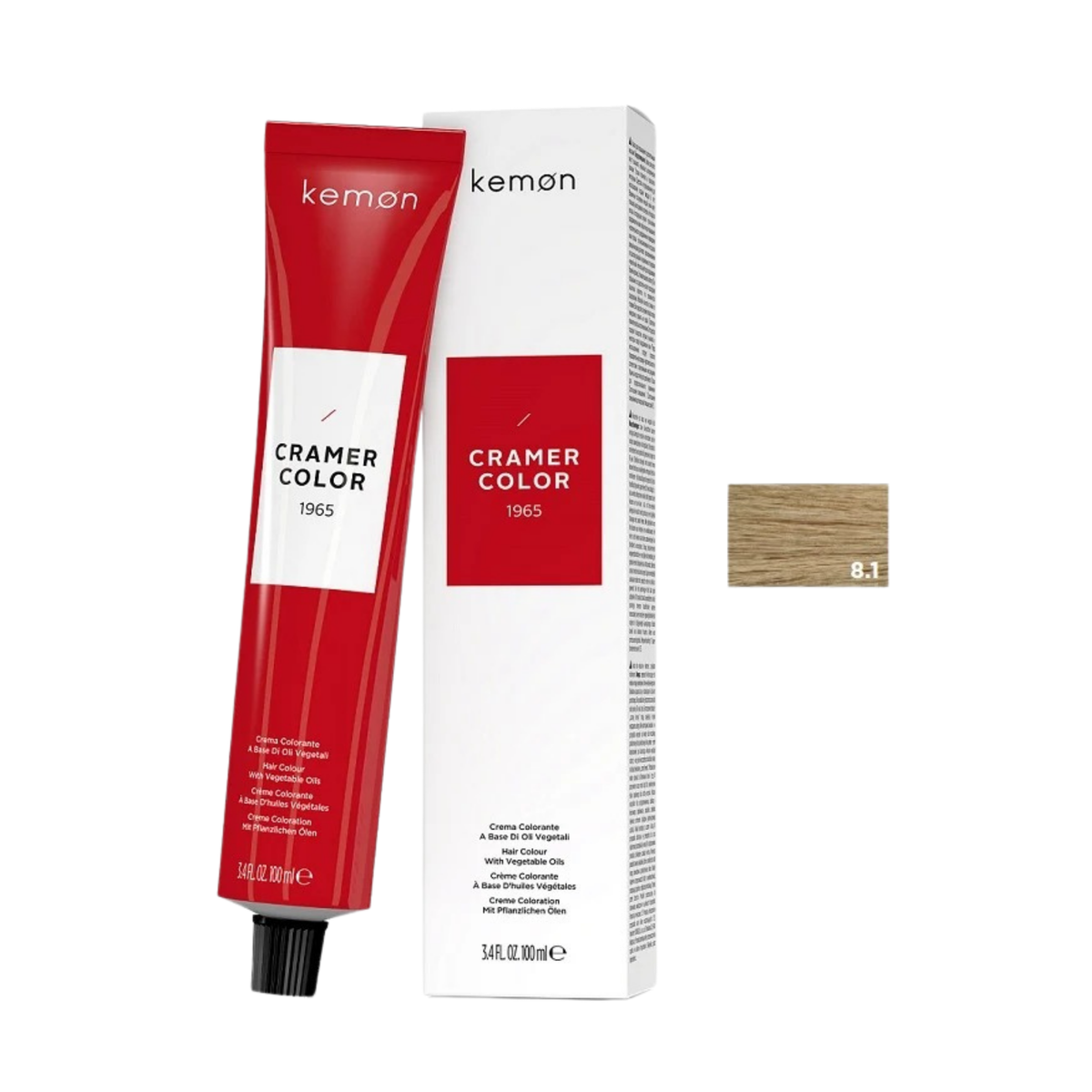 Kemon Cramer Color 8.1 Light Ash Blonde 100ml