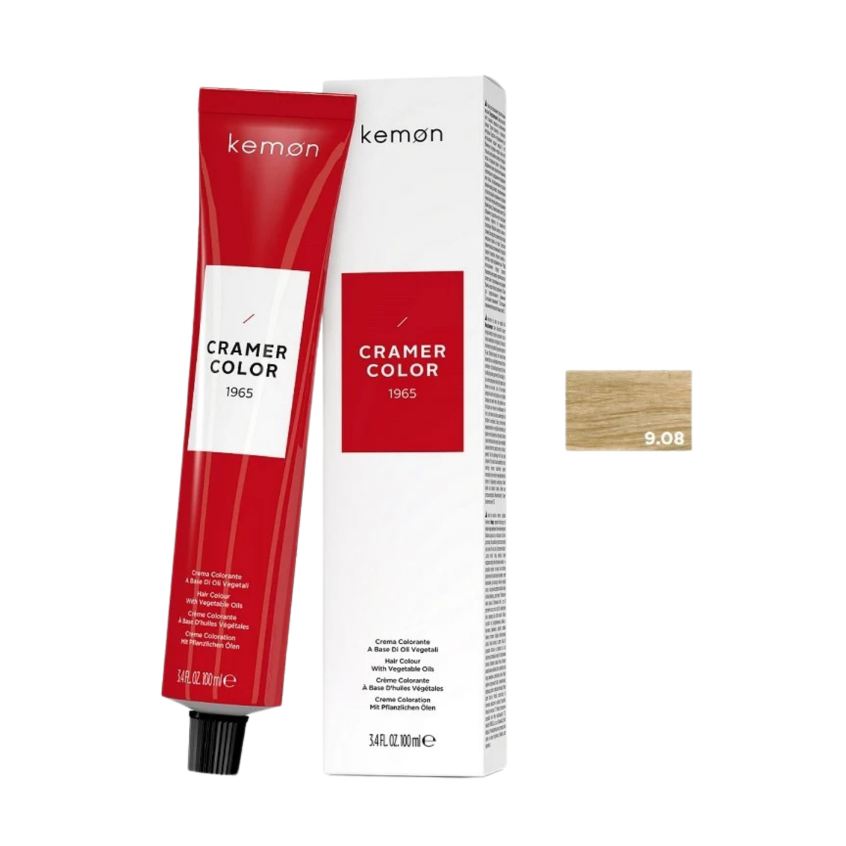 Kemon Cramer Color 9.08 Very Light Natural Nordic Blonde 100ml