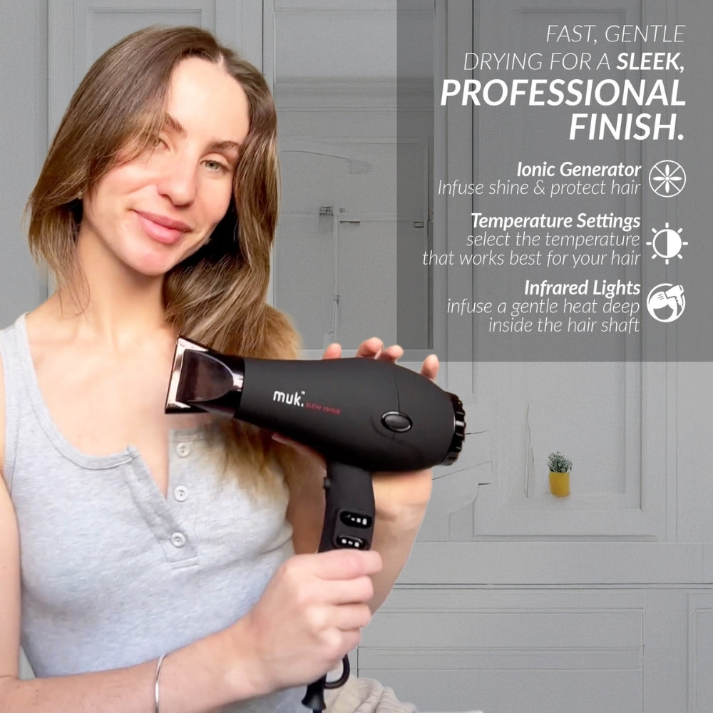 Muk Blow Hair Dryer Matte Black