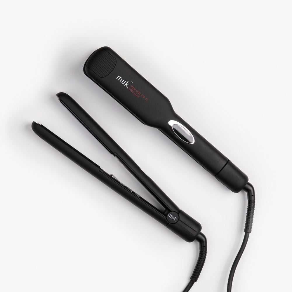 Muk Hair Straightener Wide Plate Style Stick