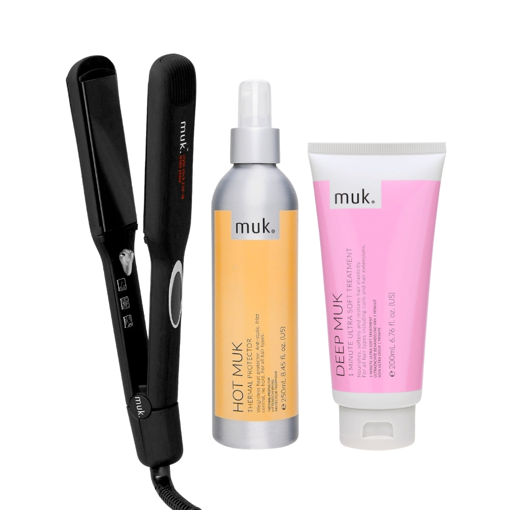 Muk Hair Wide Style, Soften & Protect Bundle