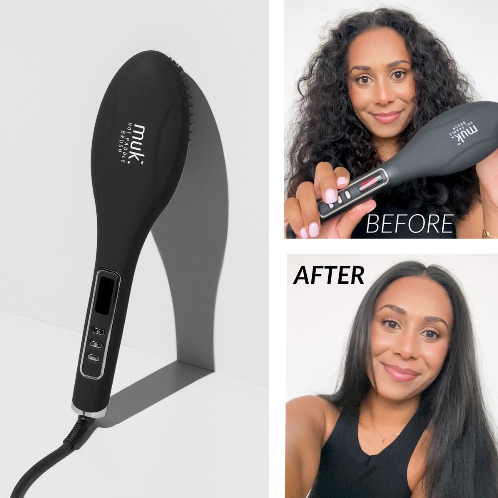 Muk Hot Paddle Hair Straightener Brush