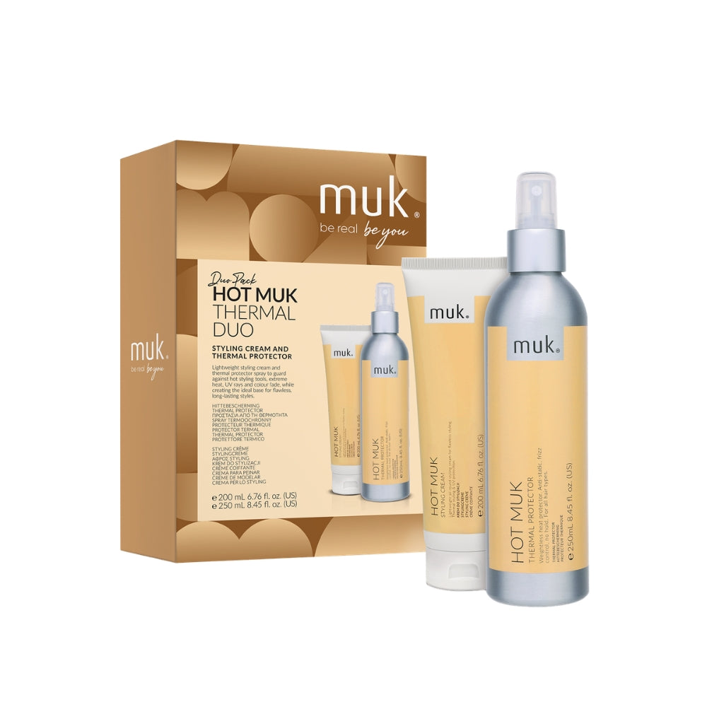 Muk Hot Thermal Duo (Styling Cream and Thermal Protector)
