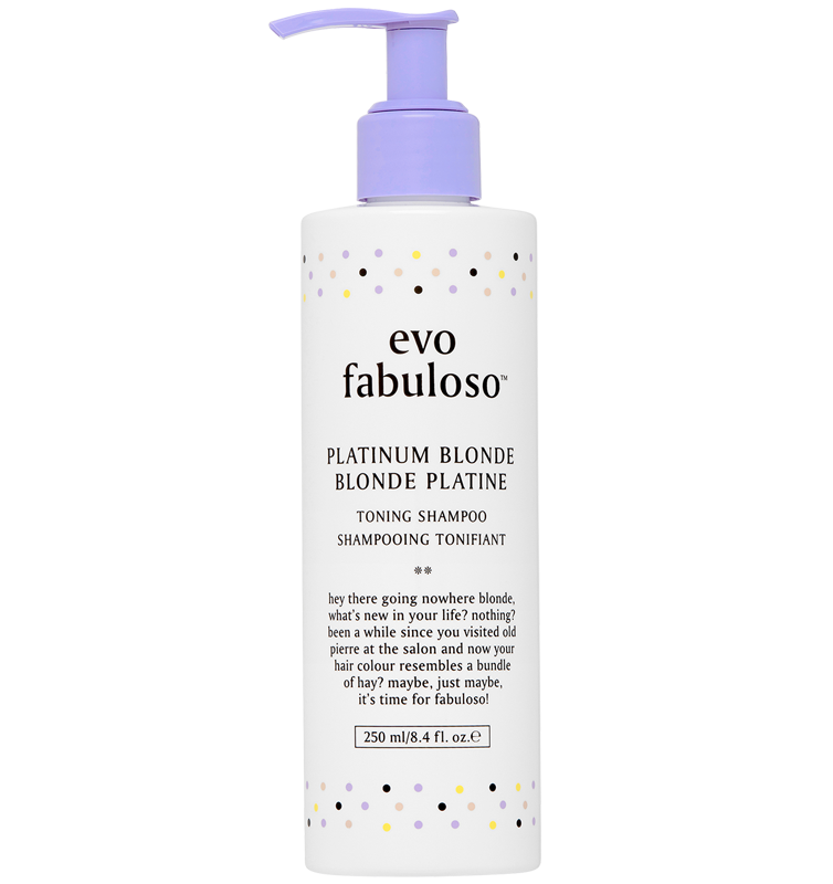 Evo Fabuloso Platinum Blonde Toning Shampoo 250ml